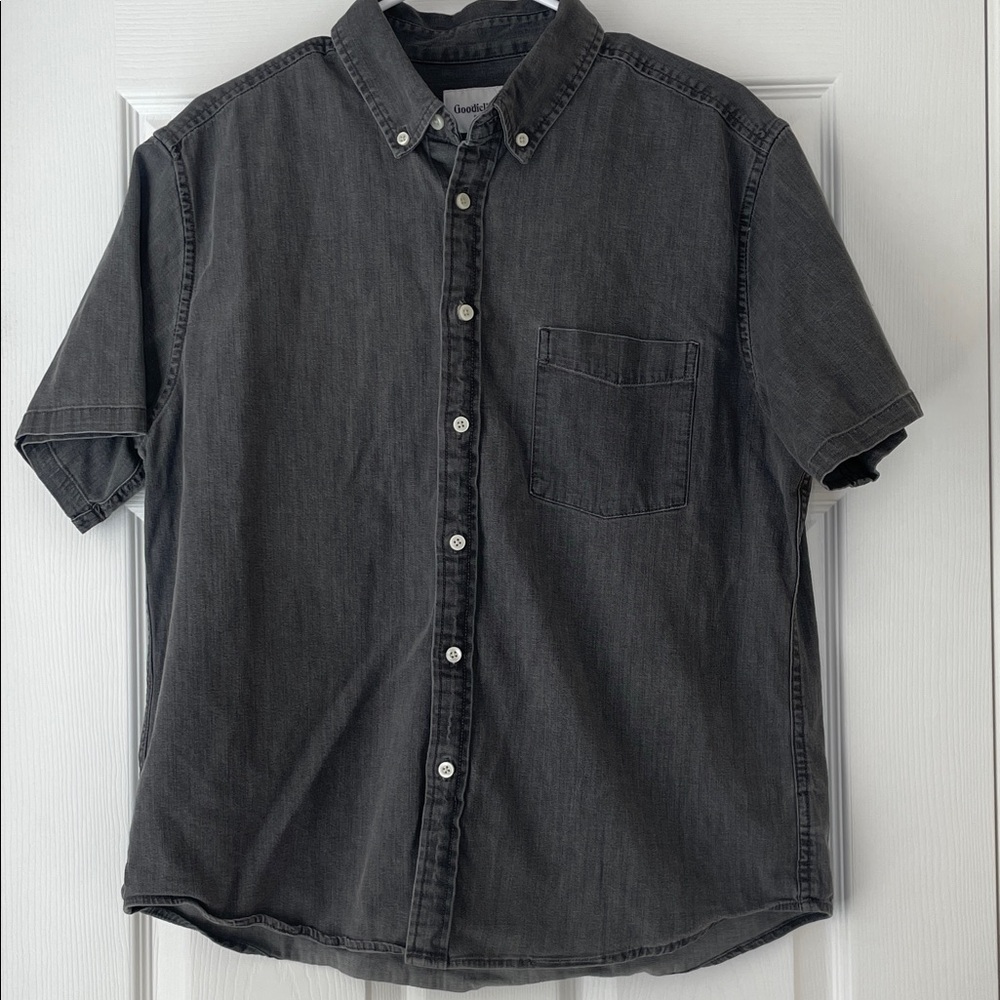 Goodfellow‎ & Co Gray Button Up Collared Shirt